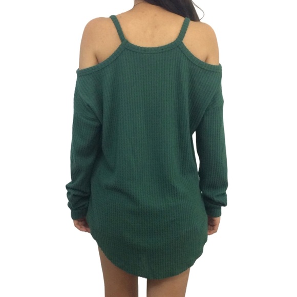 Green Waffle Knit Top - Picture 6 of 10